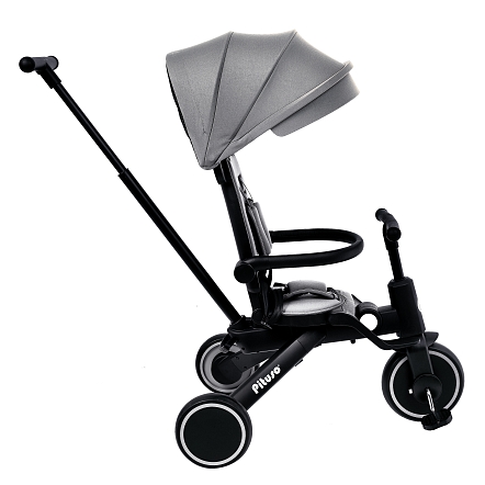 PITUSO Велосипед трехколесный Leve Pro, складной, разм. упак. 66х34х31 см, Grey/Серый