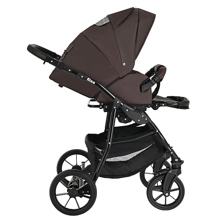 PITUSO Коляска 2 в1 Nino  короб+прогулка Кожа Dark Brown