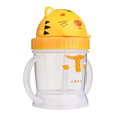 PITUSO Поильник с ручками 240 мл Tiger (Тигренок) (уп/12шт)