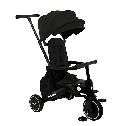 PITUSO Велосипед трехколесный Leve Pro, складной, с сумкой, разм. упак. 66х34х31 см, Black/Черный