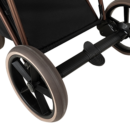 ROAN Коляска 2 в1 Sol Luxury короб + прогулка Turkish Coffe/Bronze/руч.Capp/к.Capp(2 места)