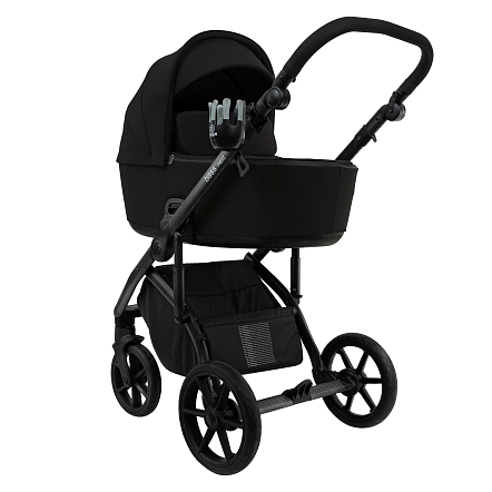 ROAN Коляска 2 в1 Bass Next  короб + прогулка Caviar Black/Black/руч.Black(2 места)