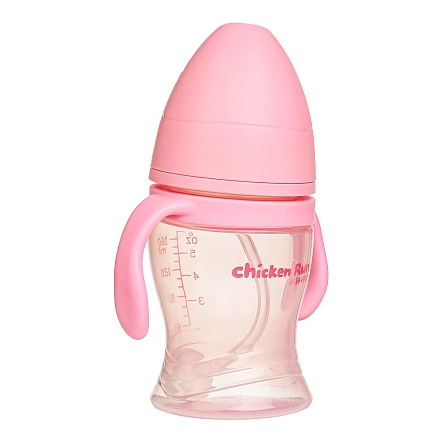 PITUSO Бутылочка антиколики/широкое горло с ручками 160 мл Pink (Розовый) (уп/24 шт)