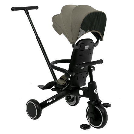 PITUSO Велосипед трехколесный Leve Pro, складной, разм. упак. 66х34х31 см, Khaki/Хаки