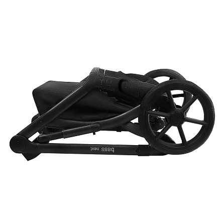 ROAN Коляска 2 в1 Bass Next  короб + прогулка Marzipan/Black/руч.Cappuccino(2 места)