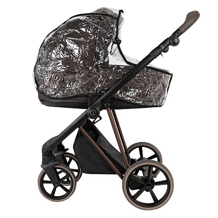 ROAN Коляска 2 в1 Sol Luxury короб + прогулка Turkish Coffe/Bronze/руч.Capp/к.Capp(2 места)