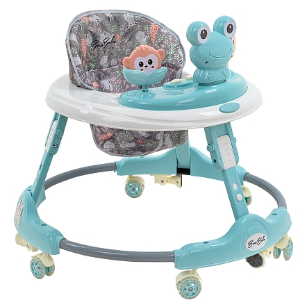 BAMBOLA Ходунки Froggy (круглые) (6 силик.кол,игр.,муз) 7 шт/уп (64*64*56) Blue/Нежно-голубой