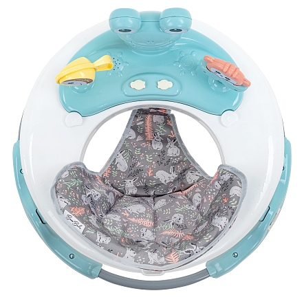 BAMBOLA Ходунки Froggy (круглые) (6 силик.кол,игр.,муз) 7 шт/уп (64*64*56) Blue/Нежно-голубой