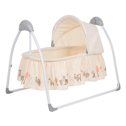 PITUSO электрокачели-колыбель Camellia Beige Zoo/Зоопарк бежевый,70*104*76см (1 шт/уп)