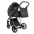 ROAN Коляска 2 в1 Sol Luxury короб + прогулка Pixel/Dark/Nickel/руч.Cappuccino/к.Cappuccino(2 места)