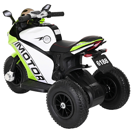 PITUSO Электромотоцикл 6188, 6V/4,5Ah*2, возд.колеса, 105*53*70см, Green / Зеленый