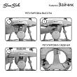BAMBOLA Ходунки Зайчик (круглые) (6 силик.кол,игр.,муз) 6 шт/уп (67*67*55) Red/Красный