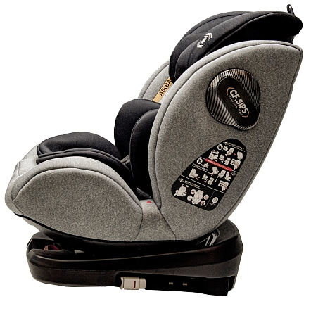Pituso Удерживающее устройство для детей 0-36 кг Roys Grey, Black Inlay /Серый,Черный вкладыш