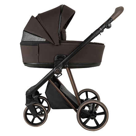 ROAN Коляска 2 в1 Sol Luxury короб + прогулка Turkish Coffe/Bronze/руч.Capp/к.Capp(2 места)