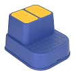 PITUSO Подставка для ног 2-ступенчатая антискользящая Blue/Синяя,33*36*25 см,полиэт/пакет (уп/20 шт)