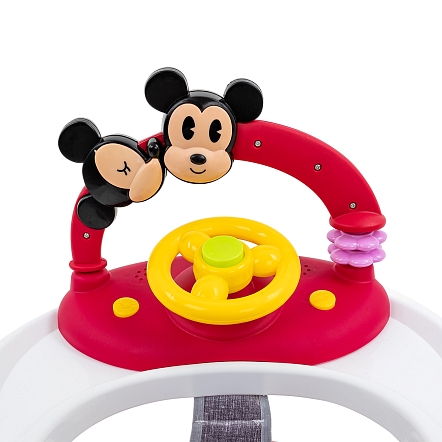 BAMBOLA Ходунки Миник (круглые) (6 силик.кол,игр.,муз) 6 шт/уп (70*70*68) Red/Терракотовый