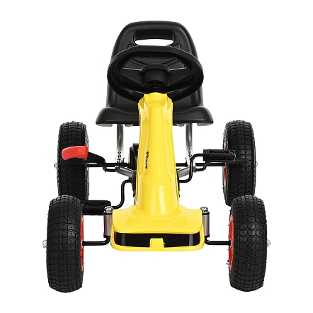 **PITUSO Педальный картинг F638-1 ( 88*51*48см), надувные колеса, Желтый/Yellow
