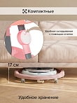 BAMBOLA Ходунки Зайчик (круглые)(6 силик.кол,игр.,муз) 6 шт/уп (67*67*55) Soft Pink/Нежно-розовый