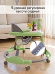 BAMBOLA Ходунки Зайчик (круглые) (6 силик.кол,игр.,муз) 6 шт/уп (67*67*55) Soft Green/Зеленый