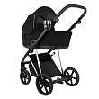 ROAN Коляска 2 в1 Sol Luxury короб + прогулка Caviar Black/Nickel/руч.Black/к.Black(2 места)