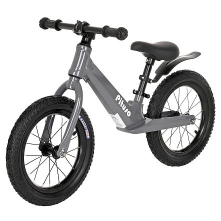PITUSO Беговел Ritmo, Magnesium, колеса AIR 14", заднее крыло  Grey/Серый