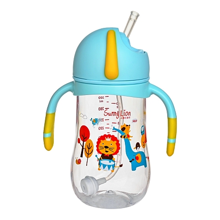 PITUSO Поильник с ручками (Tritan) 320 мл Blue (Голубой) (уп/12шт)
