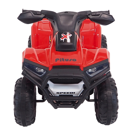 **PITUSO Электроквадроцикл XH116, 6V/4.5Ah,20W*1,колеса пласт,свет,муз,амортиз,68*42*45см,Красный