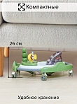 BAMBOLA Ходунки Froggy (круглые) (6 силик.кол,игр.,муз) 7 шт/уп (64*64*56) Green/Зеленый
