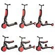 PITUSO Самокат трехколесный HD-200,  5 в 1 Red/Красный