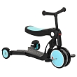 PITUSO Самокат трехколесный HD-200B, родительская ручка, 5 в 1 Blue/Голубой