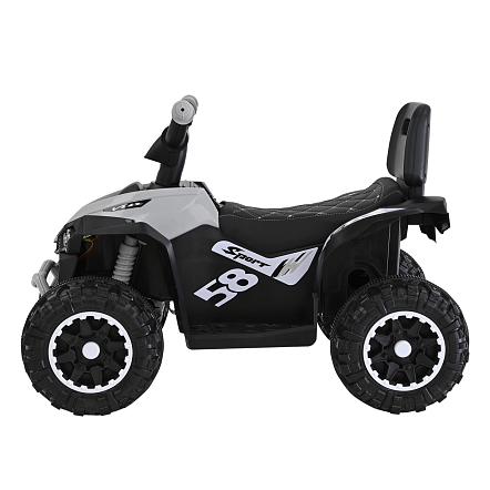 PITUSO Электроквадроцикл 491B 6V/4,5Ah,20W*1,колеса пласт,свет,муз,67*43*50см,Grey+White/Серо-белый