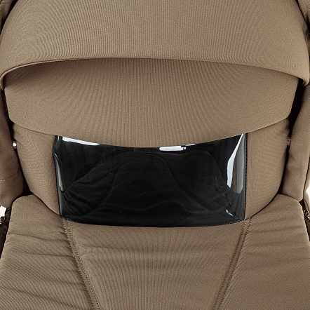 ROAN Коляска 2 в1 Bass Next короб + прогулка Mocha Mousse/Black/руч.Cappuccino(2 места)