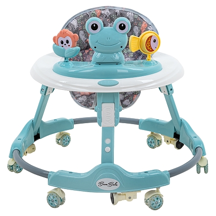 BAMBOLA Ходунки Froggy (круглые) (6 силик.кол,игр.,муз) 7 шт/уп (64*64*56) Blue/Нежно-голубой