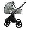ROAN Коляска 2 в1 Bass Next короб + прогулка Sage Green/Black/руч.Black(2 места)