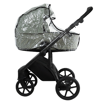 ROAN Коляска 2 в1 Bass Next короб + прогулка Sage Green/Black/руч.Black(2 места)