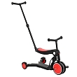 PITUSO Самокат трехколесный HD-200B, родительская ручка, 5 в 1 Red/Красный