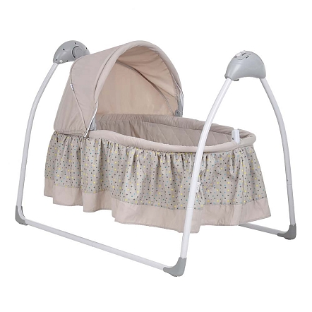 PITUSO электрокачели-колыбель Camellia Beige Star/Звездочка,бежевый,70*104*76см (1 шт/уп)