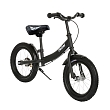 **PITUSO Беговел Pulsar, колеса AIR 14", тормоз, подножка,Black matt/Черный матовый 