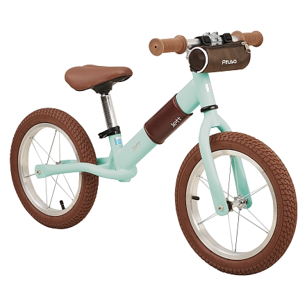 PITUSO Беговел Jett,колеса 14",сумка на руле, Light Green/Св.зеленый