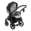 **TUTIS Коляска 2 в1 NOVO короб + прогулка Кожа Pearl Metalic/Black Reflective Print