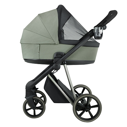 ROAN Коляска 2 в1 Sol Luxury короб + прогулка Sage Green/Sage/руч.Black/к.Sage(2 места)