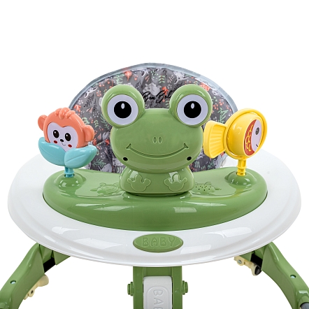 BAMBOLA Ходунки Froggy (круглые) (6 силик.кол,игр.,муз) 7 шт/уп (64*64*56) Green/Зеленый