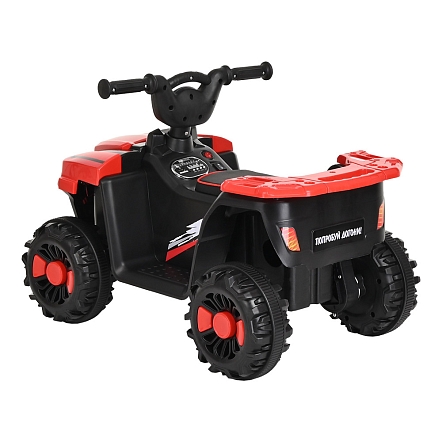 PITUSO Электроквадроцикл, 116-NEW 6V/4.5Ah,20W*1,колеса пласт,свет,муз,68*43*47см,Red/Красный