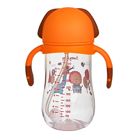 PITUSO Поильник с ручками (Tritan) 320 мл Orange (Оранжевый) (уп/12шт)
