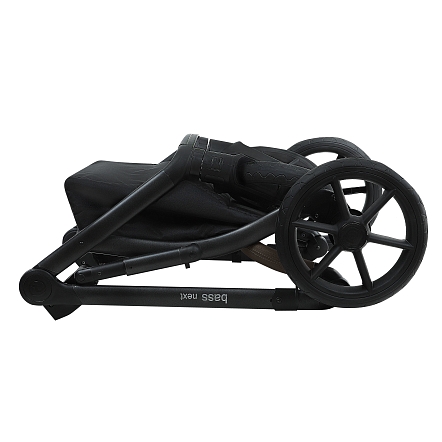 ROAN Коляска 2 в1 Bass Next короб + прогулка Mocha Mousse/Black/руч.Cappuccino(2 места)