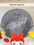 BAMBOLA Ходунки Зайчик (круглые) (6 силик.кол,игр.,муз) 6 шт/уп (67*67*55) Red/Красный