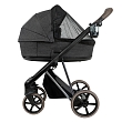 ROAN Коляска 2 в1 Sol Luxury короб + прогулка Pixel/Dark/Nickel/руч.Cappuccino/к.Cappuccino(2 места)