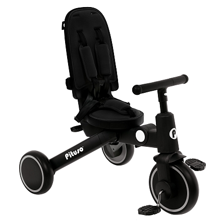 PITUSO Велосипед трехколесный Leve Pro, складной, с сумкой, разм. упак. 66х34х31 см, Black/Черный
