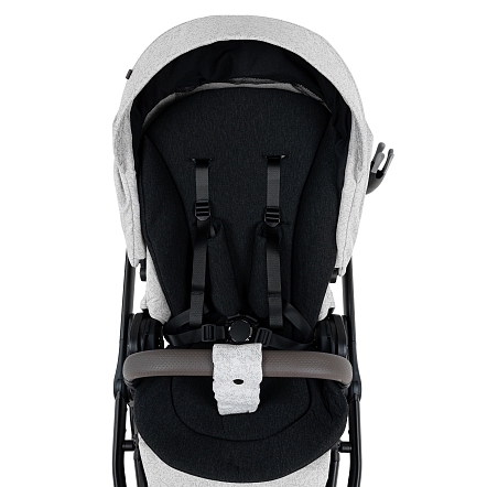 ROAN Коляска 2 в1 Sol Luxury короб + прогулка Pixel/Light/Nickel/руч.Cappuccino/к.Cappuccin(2 места)