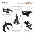 **PITUSO Беговел Pulsar, колеса AIR 14", тормоз, подножка,Black matt/Черный матовый 